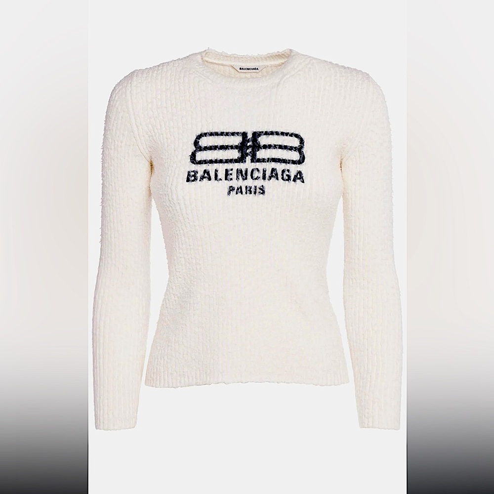 Balenciaga white/cream vintage sweater